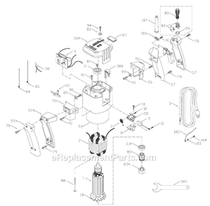 Page B Diagram and Parts List for 7539 Type 2 Porter Cable Router